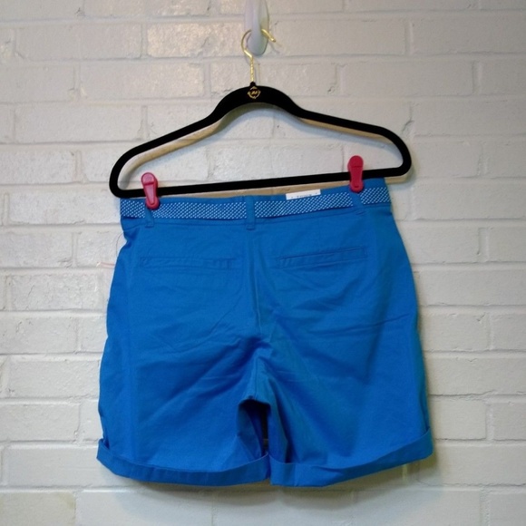 Crown & Ivy Ladies Shorts Size 6 Regular Blue - Picture 2 of 8